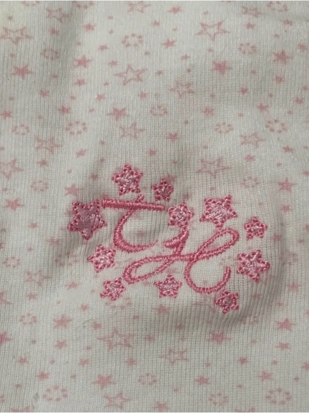 Tommy Hilfiger sweet  White & Pink hooded Baby Towel  with Matching mitten NWOT